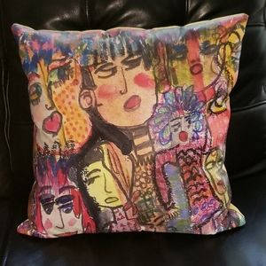 Artistic pillow by local artist